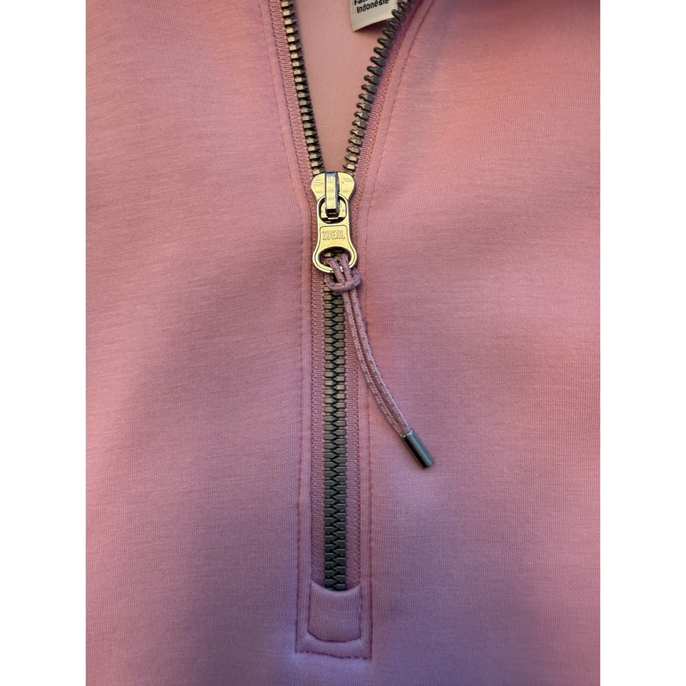 Spanx Air Essentials Half Zip Pullover Size Small Petite Pink Ultra Soft NWOT - Picture 7 of 11